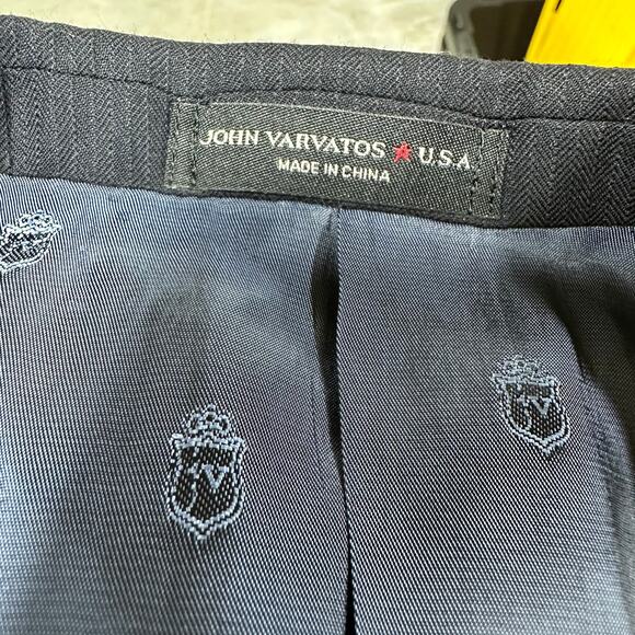 John Varvatos NWT Bedford Navy Size 40R Blazer Sportcoat Wool Blend 2 Button - Picture 3 of 9